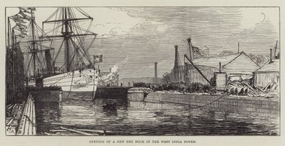 Eröffnung eines neuen Trockendocks in den West India Docks von Sir John Charles Robinson